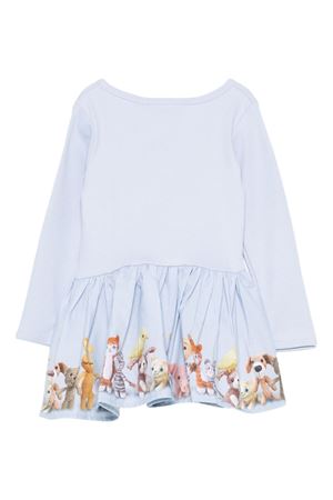 light-blue cotton dress MOLO KIDS | 4W25E2039632
